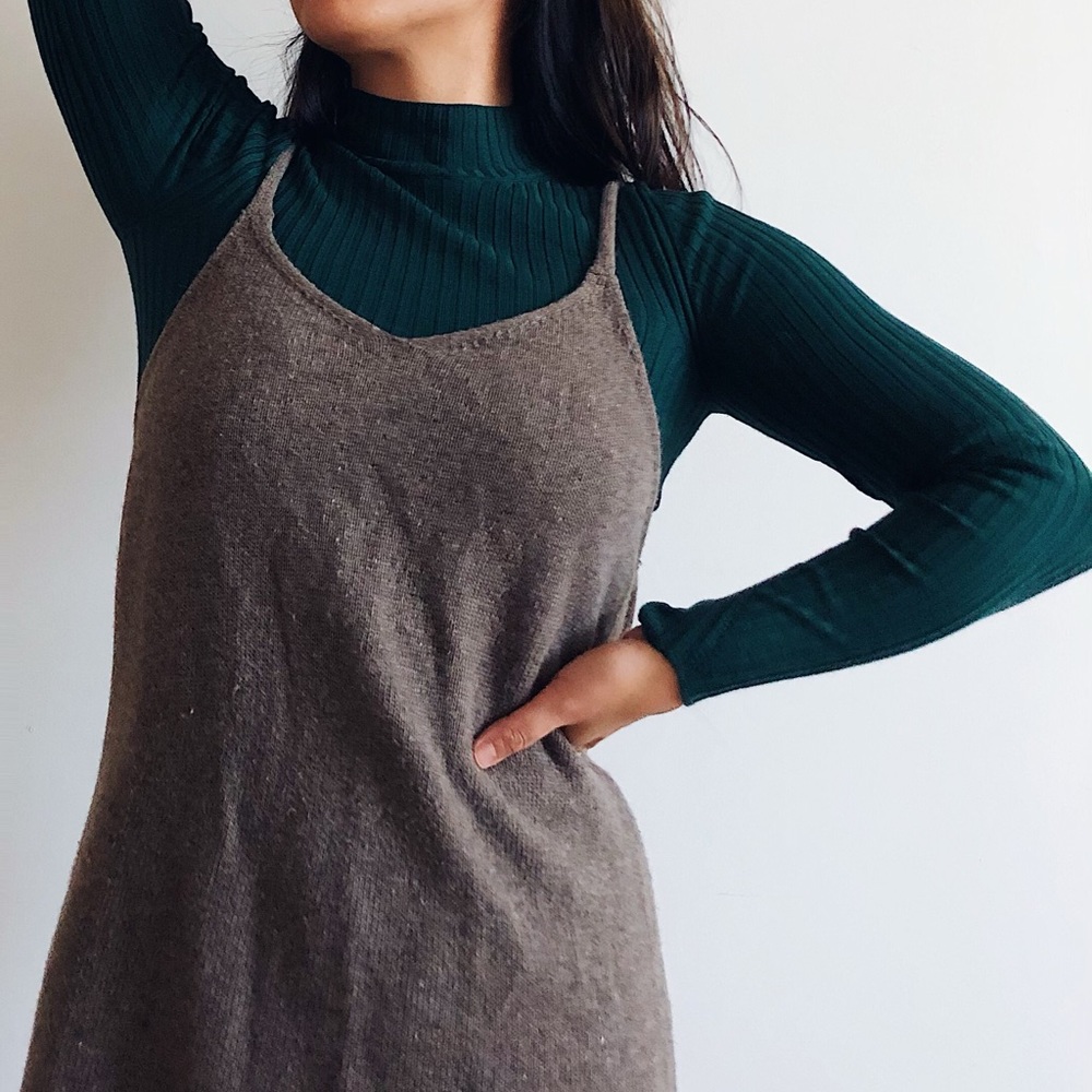 cozy wool shift dress